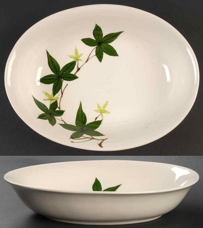 Ivy 10" Oval Vegetable Bowl by Kanedai-1