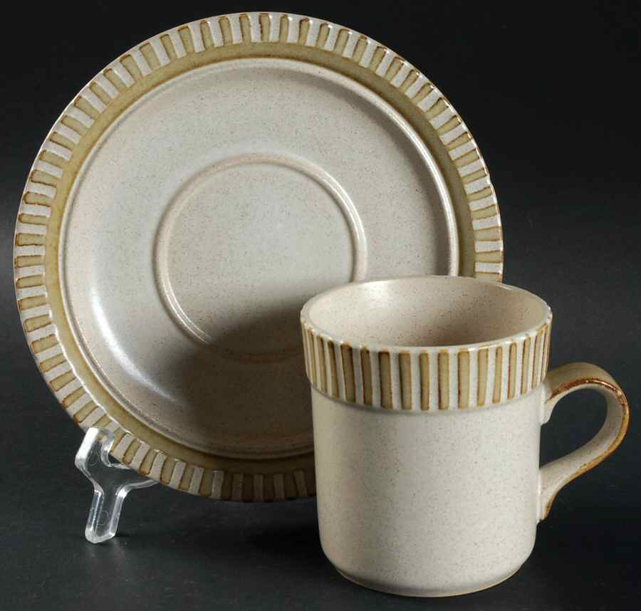 Patio Original Flat Cup & Saucer Set by Kasuga-1