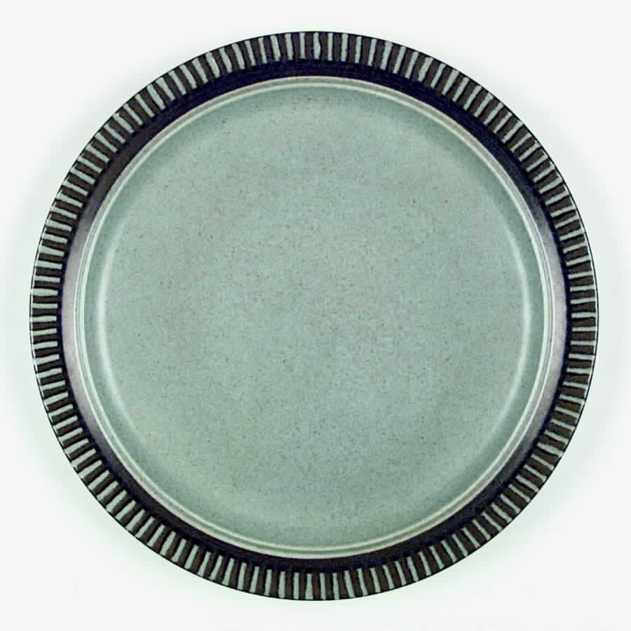 Patio Blue Dinner Plate by Kasuga-1