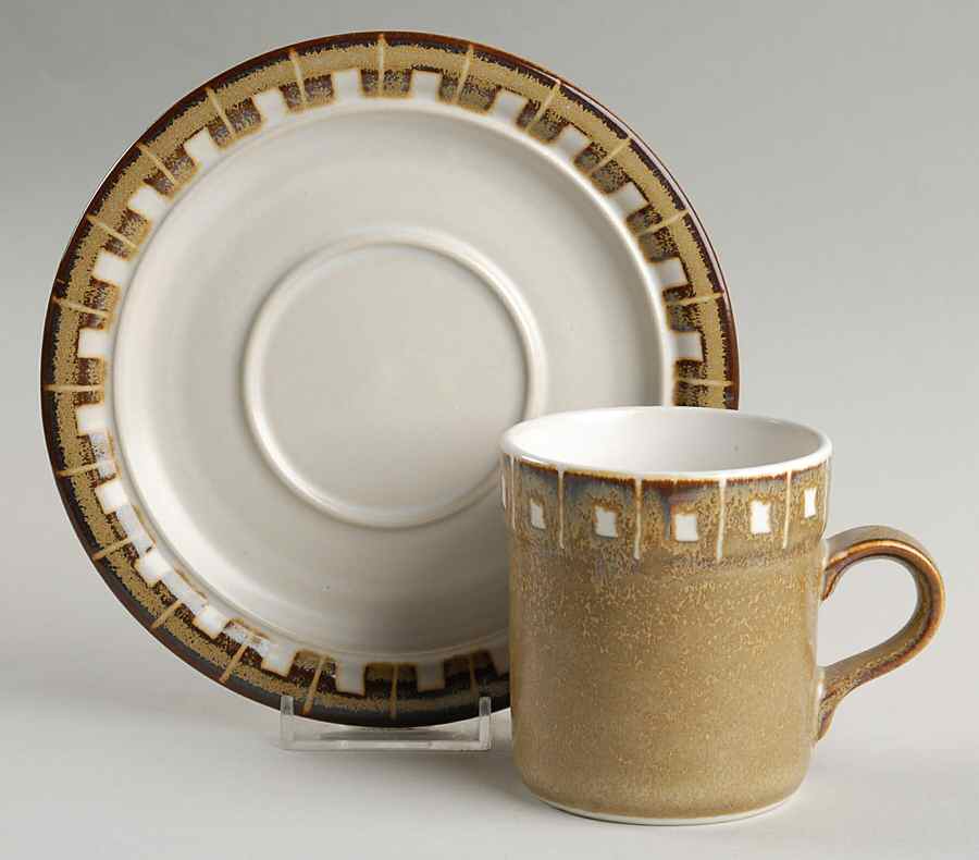 Patio Moonglow Flat Cup & Saucer Set by Kasuga-1