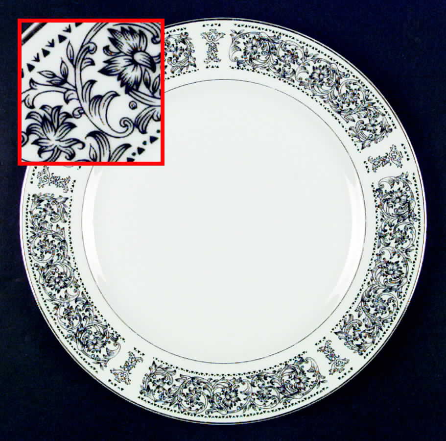 Rosetta Dinner Plate by King Crown-1