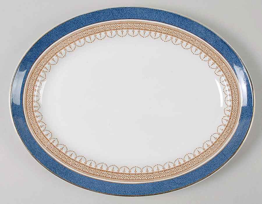 Claremont 11" Oval Serving Platter by Keeling & Co-1
