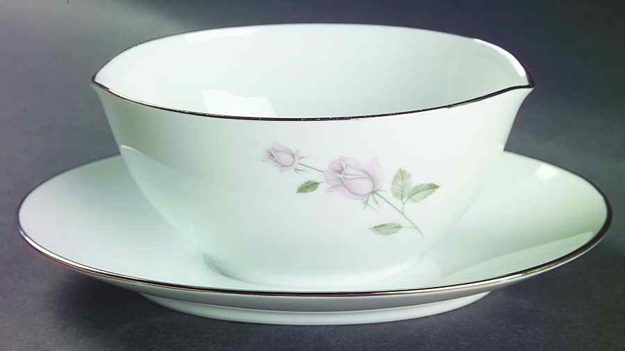 Boutique Gravy Boat with Attached Underplate by Kenmark-1