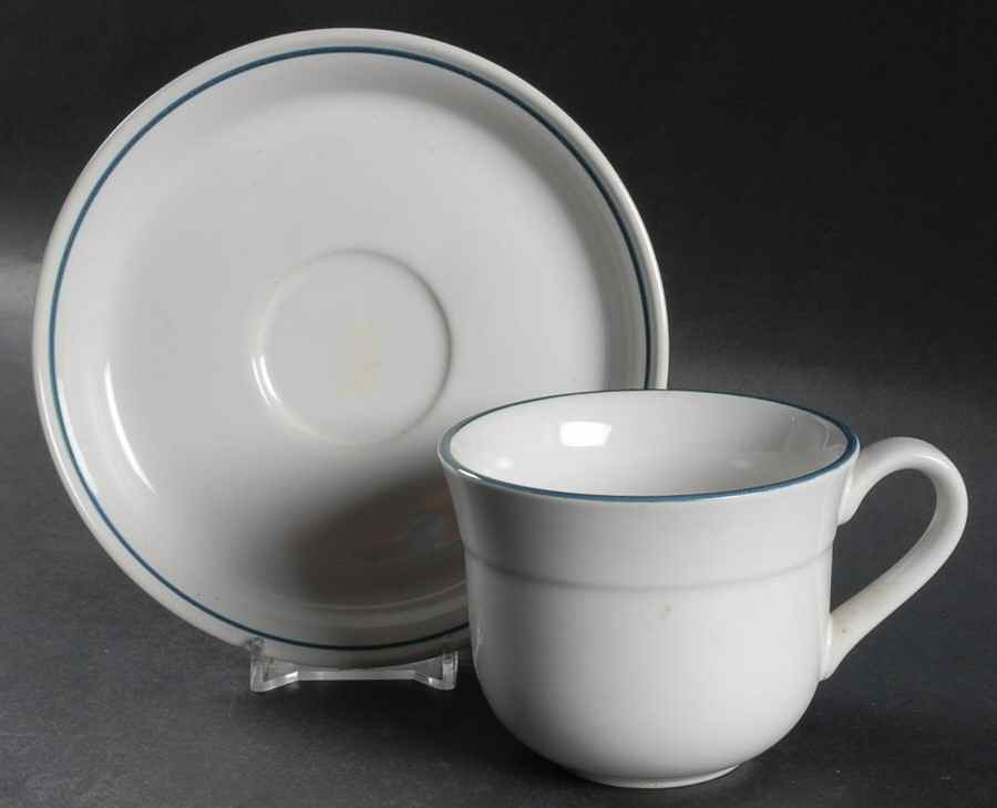 Spring Delight Flat Cup & Saucer Set by Kenmark-1