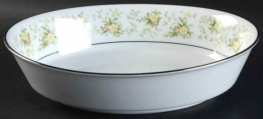 Spring Sonnet 9" Oval Vegetable Bowl by Kenmark-1