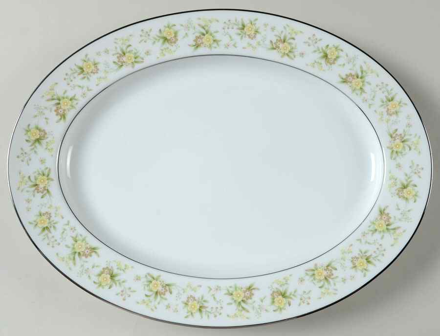 Spring Sonnet 13" Oval Serving Platter by Kenmark-1
