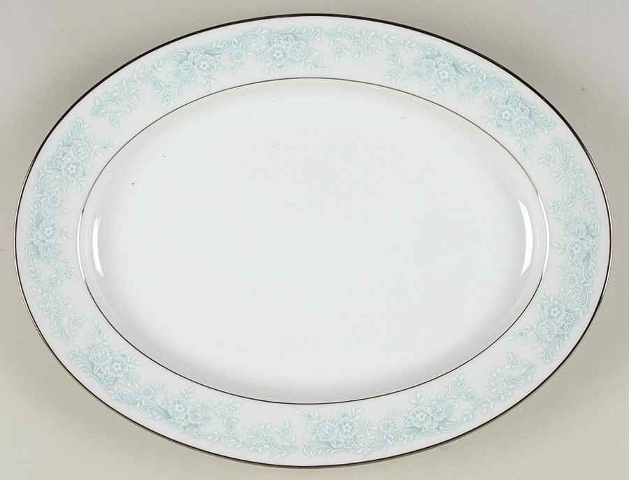 Wisteria 13" Oval Serving Platter by Kenmark-1