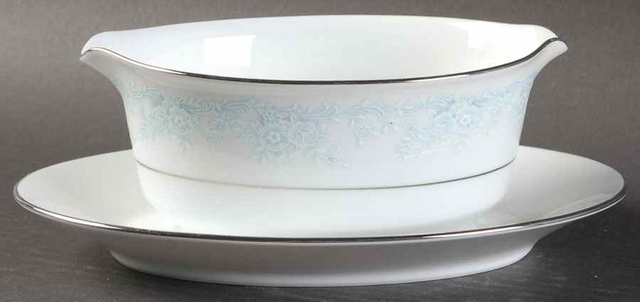 Wisteria Gravy Boat with Attached Underplate by Kenmark-1