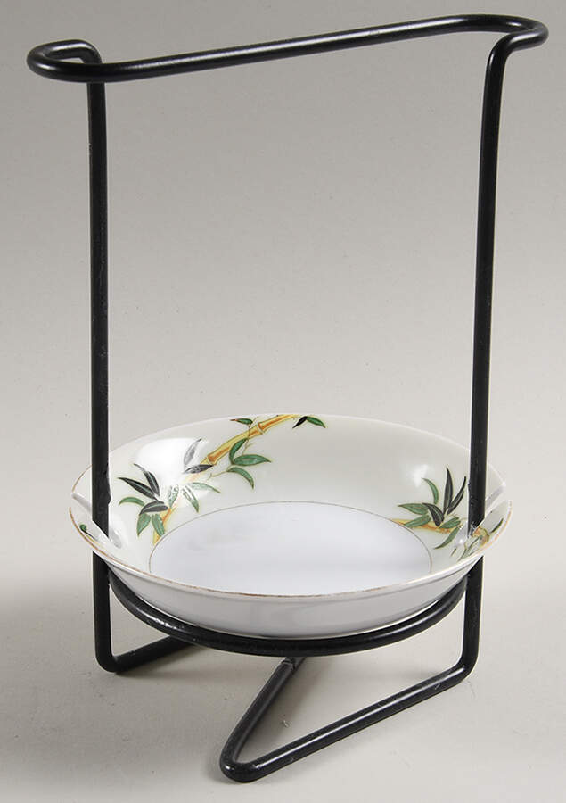 Bali Hai 8"-8 1/4" Salad Serving Set/Utensil Holder  HC by Kent (Japan)-1