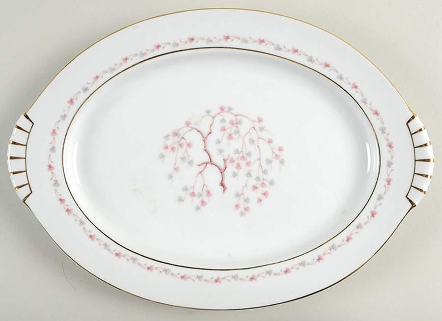 Charm (Japan) 13" Oval Serving Platter by Kent (Japan)-1