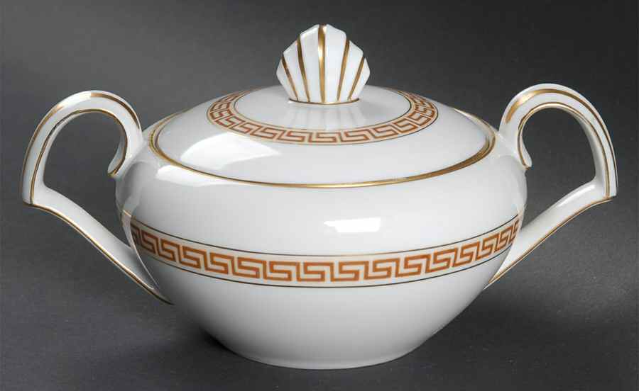 Corinth Sugar Bowl & Lid by Kent (Japan)-1