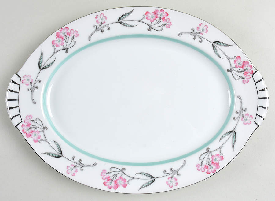 Ecstacy 12" Oval Serving Platter by Kent (Japan)-1