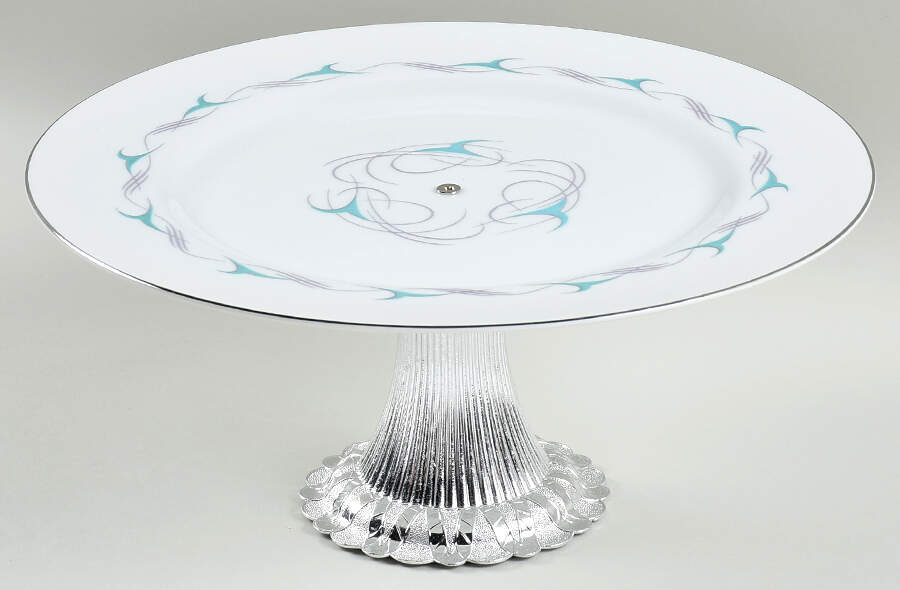 Flair Cake Stand with 4"-5" Metal Pedestal  Hc by Kent (Japan)-1