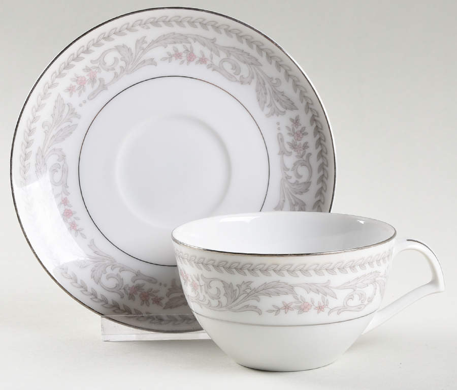 Invitation Footed Cup & Saucer Set by Kent (Japan)-1
