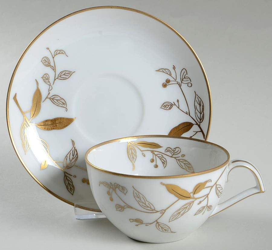 Luna (Japan) Flat Cup & Saucer Set by Kent (Japan)-1