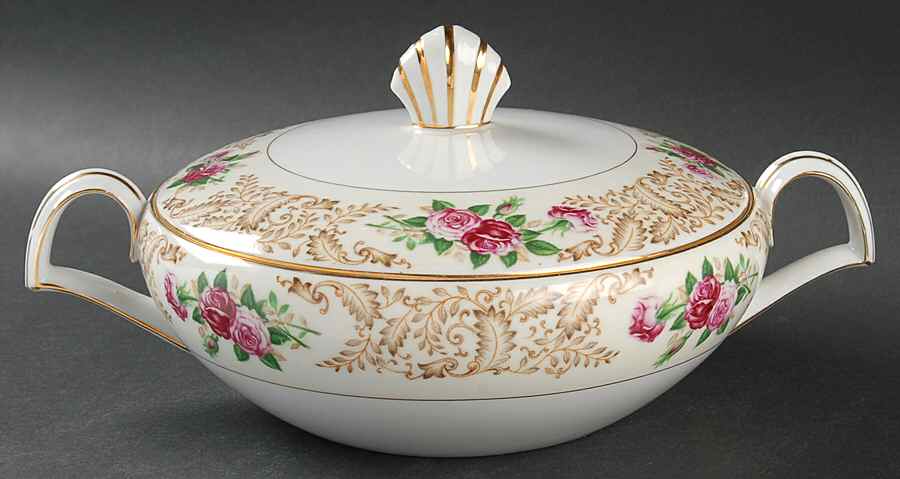 May Rose Round Covered Vegetable by Kent (Japan)-1