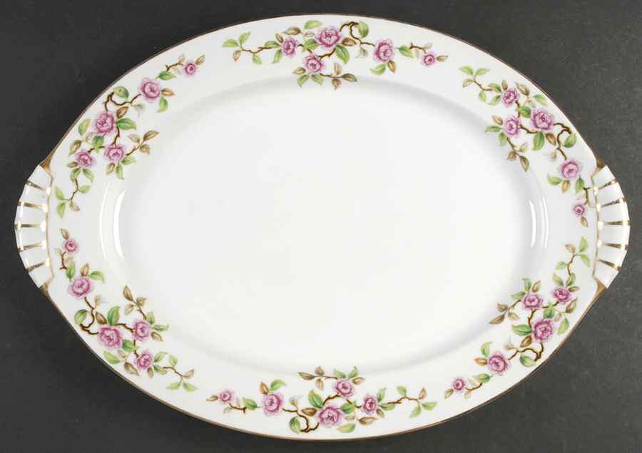 Maytime 17" Oval Serving Platter by Kent (Japan)-1