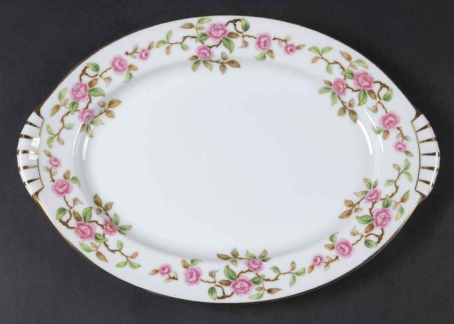 Maytime 12" Oval Serving Platter by Kent (Japan)-1
