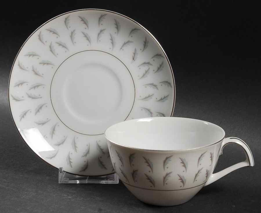 Normandy (Japan) Flat Cup & Saucer Set by Kent (Japan)-1