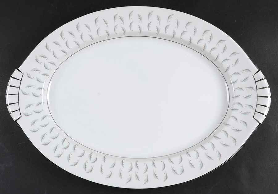 Normandy (Japan) 17" Oval Serving Platter by Kent (Japan)-1
