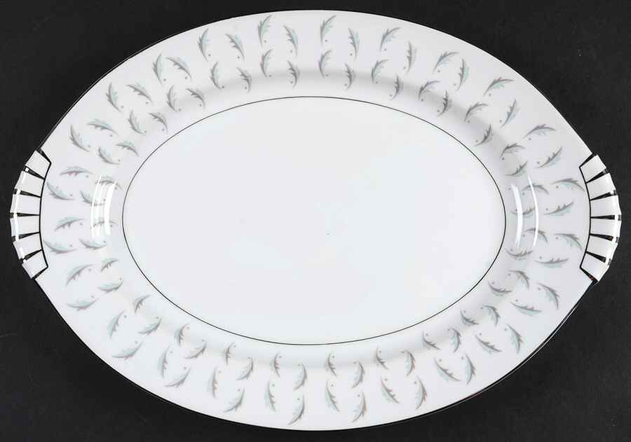 Normandy (Japan) 12" Oval Serving Platter by Kent (Japan)-1
