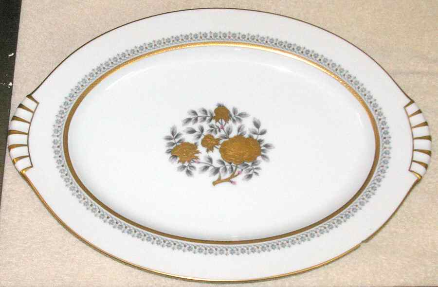 Paradise 17" Oval Serving Platter by Kent (Japan)-1