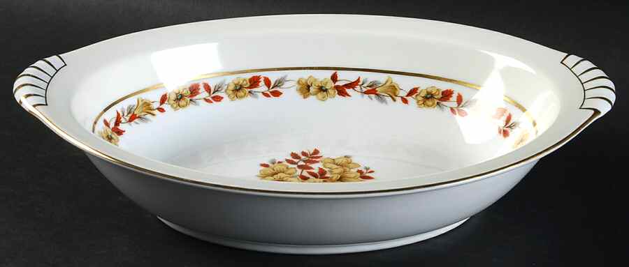 Serenade (Japan) 10" Oval Vegetable Bowl by Kent (Japan)-1