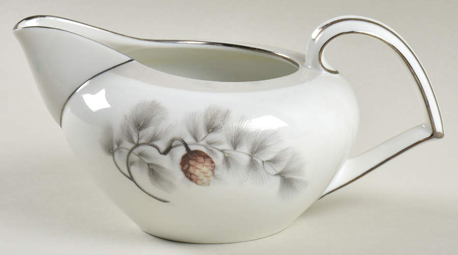 Silver Pine Creamer by Kent (Japan)-1
