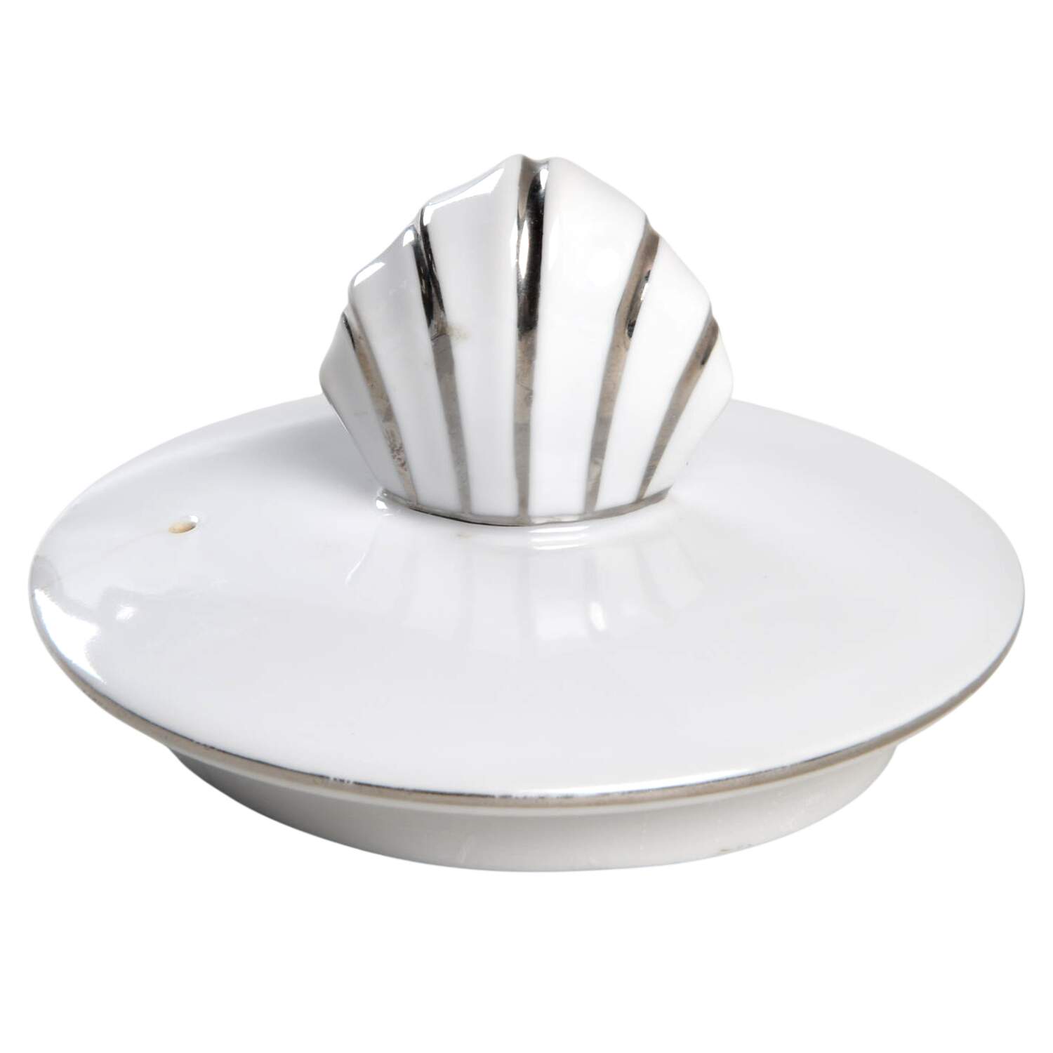Silver Pine Lid for Teapot by Kent (Japan)-1