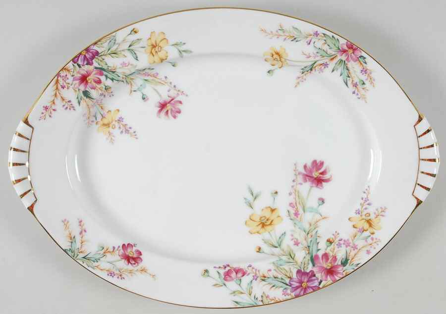 Springfield 15" Oval Serving Platter by Kent (Japan)-1