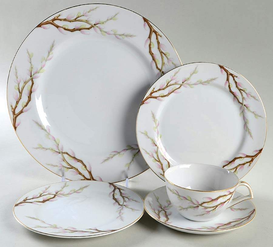 Spring Willow 5 Piece Place Setting by Kent (Japan)-1