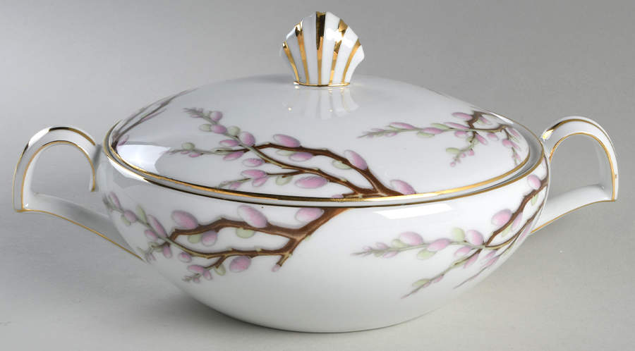 Spring Willow Round Covered Vegetable by Kent (Japan)-1