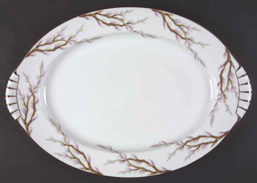 Spring Willow 17" Oval Serving Platter by Kent (Japan)-1