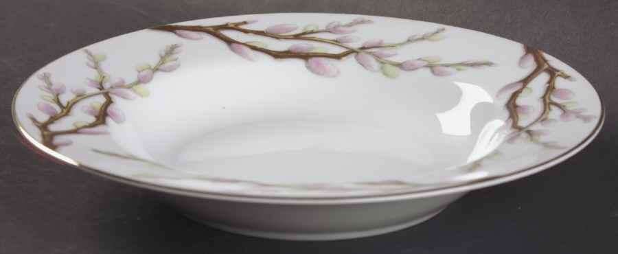 Spring Willow Rim Soup Bowl by Kent (Japan)-1