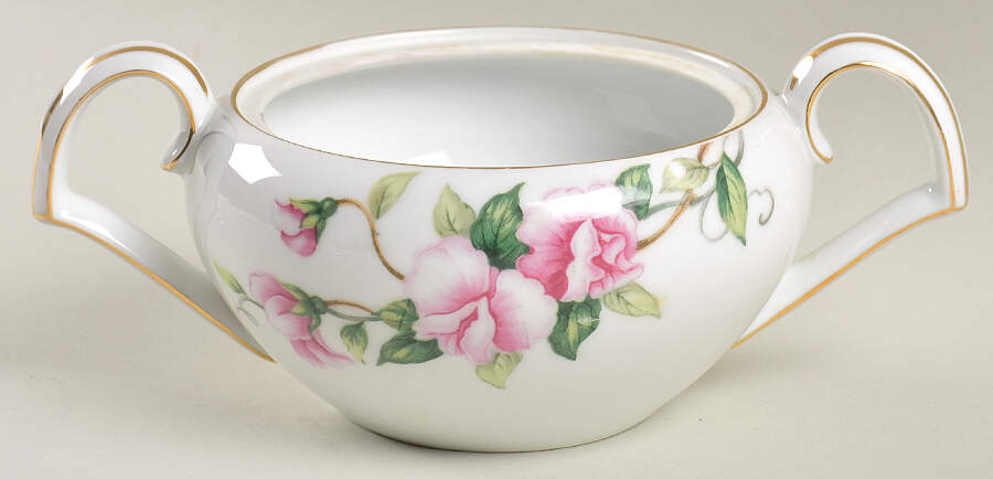 Sweet Pea Sugar Bowl No Lid by Kent (Japan)-1