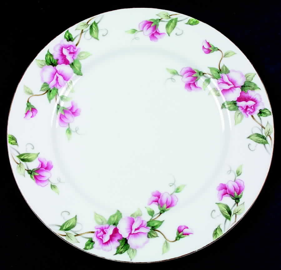 Sweet Pea Dinner Plate by Kent (Japan)-1
