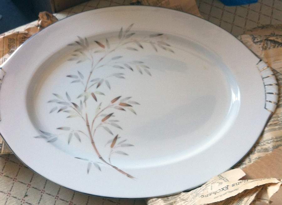 Sylvan (Japan) 14" Oval Serving Platter by Kent (Japan)-1