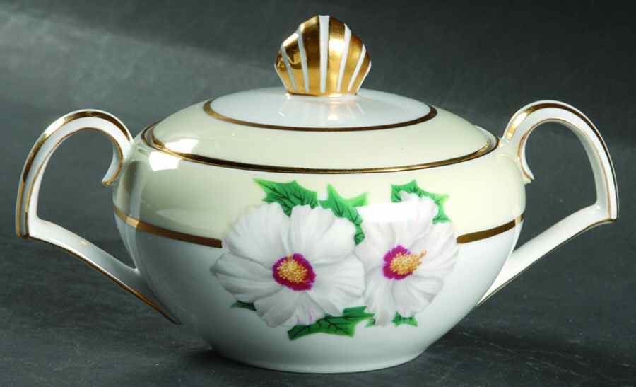Tropical Sugar Bowl & Lid by Kent (Japan)-1