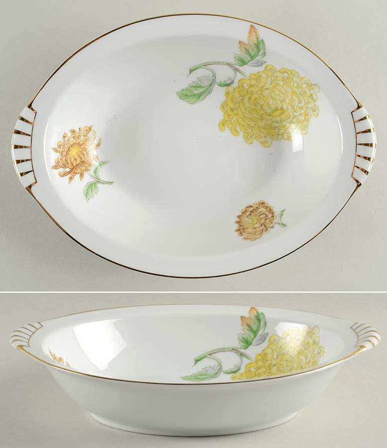 Verona 11" Oval Vegetable Bowl by Kent (Japan)-1