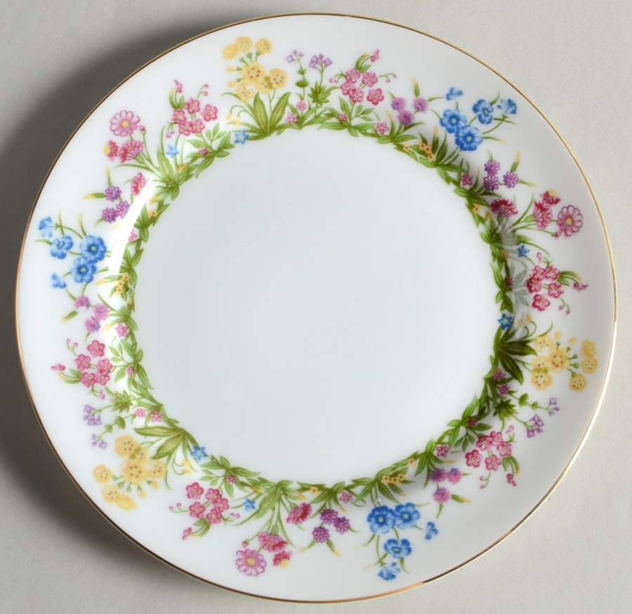 Wild Flower Bread & Butter Plate by Kent (Japan)-1