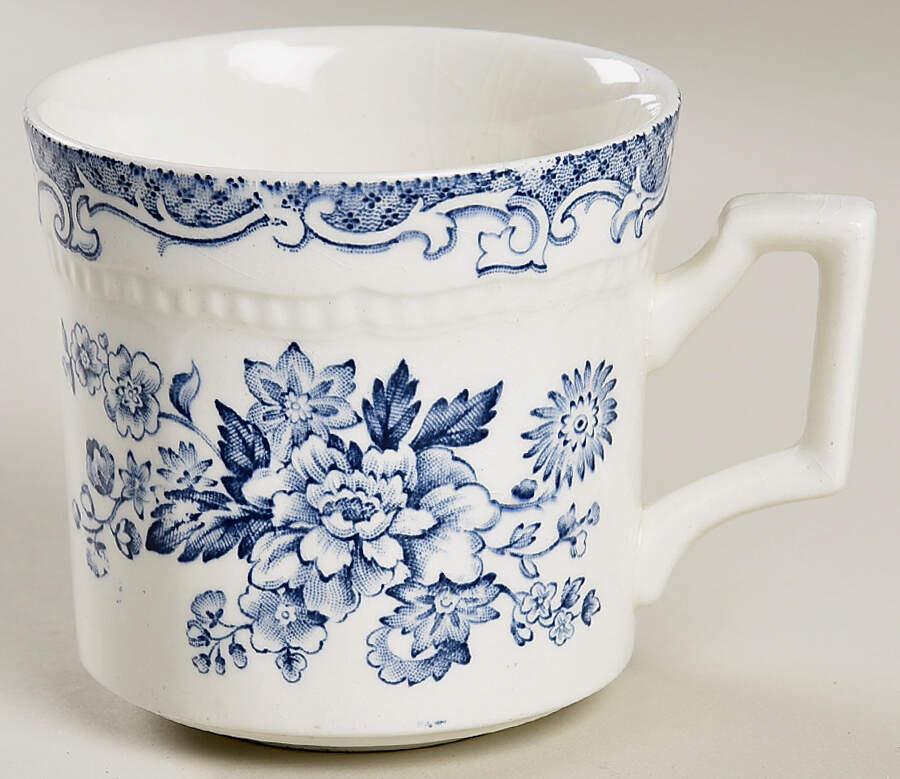 Balmoral Blue Flat Cup by Kensington Staffords-1