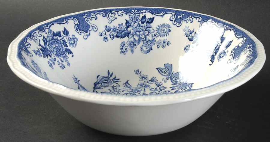 Balmoral Blue 8" Round Vegetable Bowl by Kensington Staffords-1
