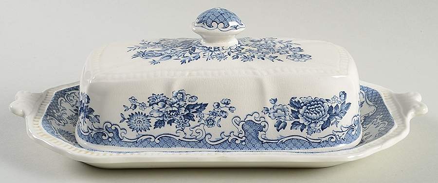 Balmoral Blue 1/4 Lb Covered Butter by Kensington Staffords-1