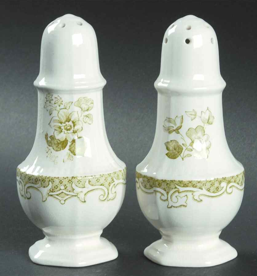 Balmoral Green Salt & Pepper Set by Kensington Staffords-1
