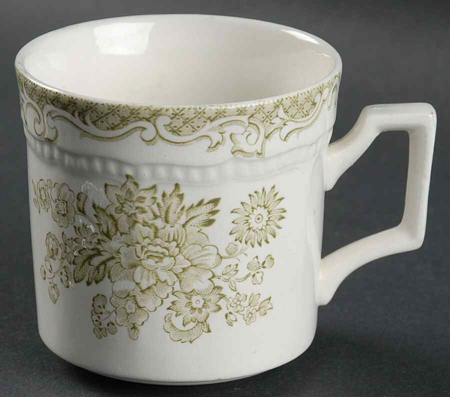 Balmoral Green Flat Cup by Kensington Staffords-1