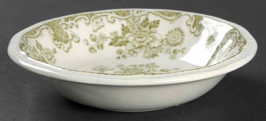 Balmoral Green Fruit/Dessert (Sauce) Bowl by Kensington Staffords-1