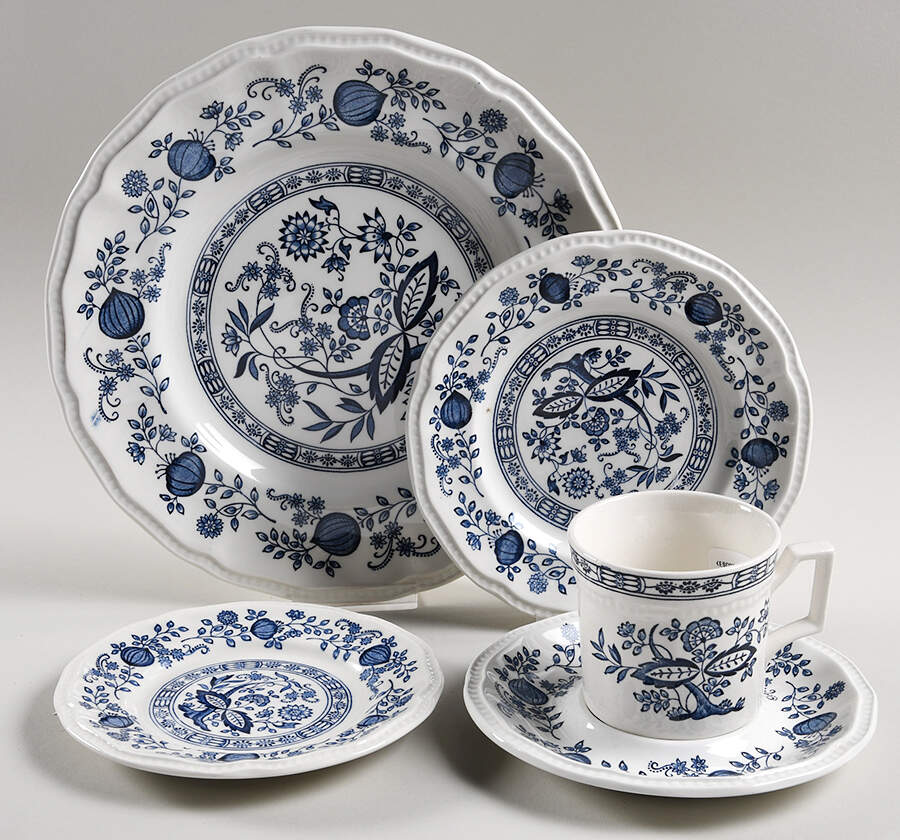 Coventry Blue 5 Piece Place Setting by Kensington Staffords-1