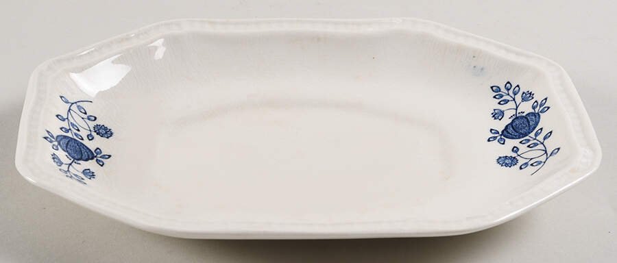 Coventry Blue Underplate for Gravy Boat by Kensington Staffords-1
