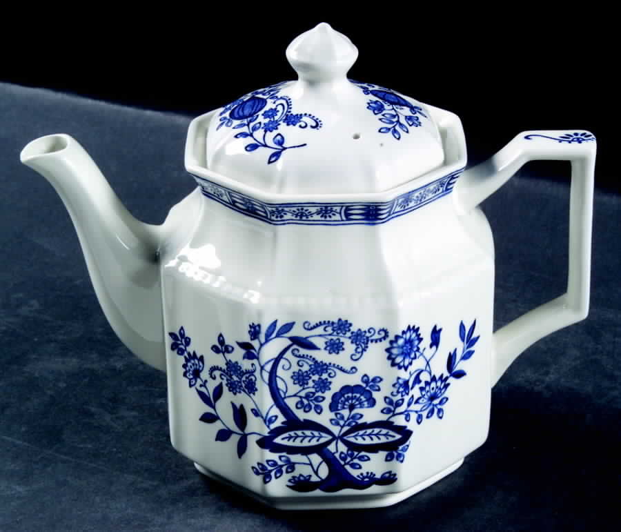 Coventry Blue Teapot & Lid by Kensington Staffords-1