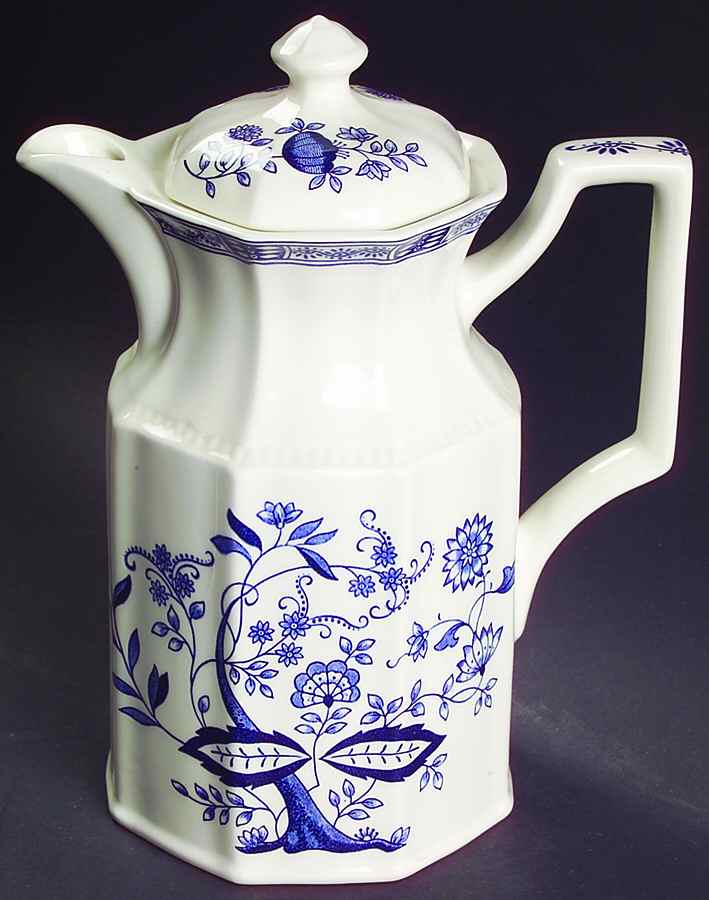Coventry Blue Coffee Pot & Lid by Kensington Staffords-1